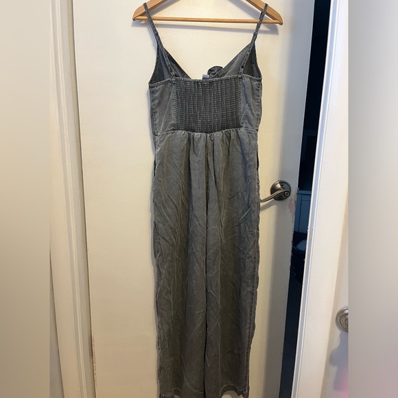 Old navy gray jean romper - Picture 2 of 3